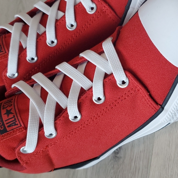 Converse All Star Red Junior Sneakers - Picture 6 of 7